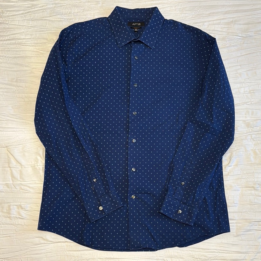 Men's Blue Pattern Shirt